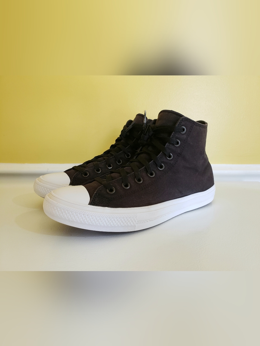 RARE! CONVERSE Mens Chuck Taylor II All Star Hi-Top Sneakers (11.5/13.5W's) Blck